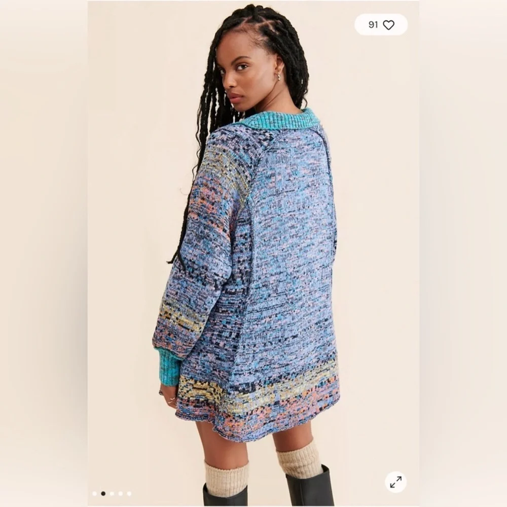 Free People Seasons of Sun Knit Mini Dress